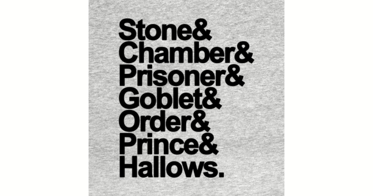 Harry Potter Titles - Harry Potter - T-Shirt | TeePublic